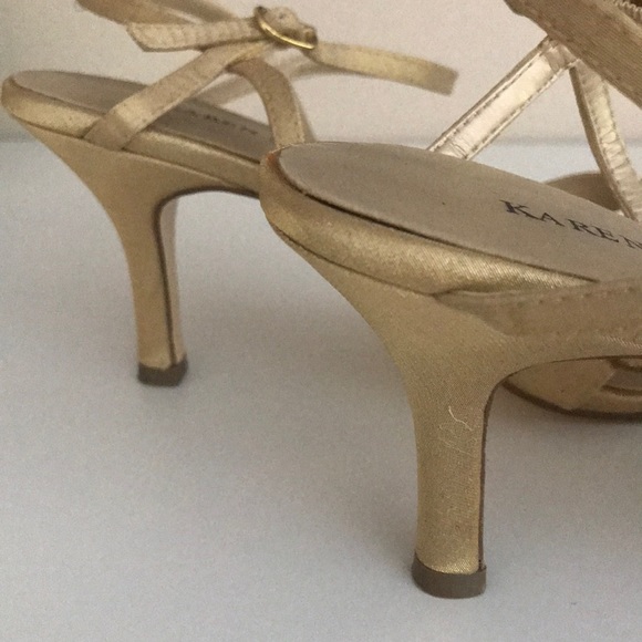 Karen Scott Gold Formal Heels - Picture 4 of 5